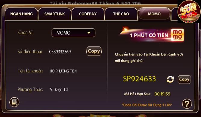 Phương Thức Rút Tiền Trên Sunwin